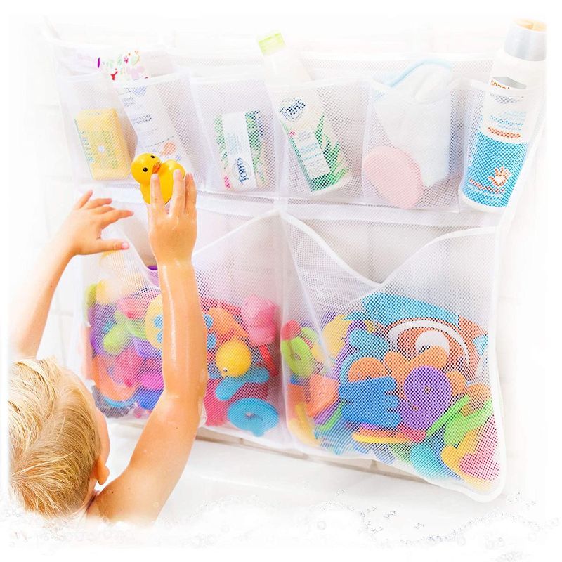 Photo 1 of *SEE NOTES* Original Tub Cubby Really Big Bath Toy Storage for Baby Toys with Suction & Adhesive Hooks, 30"x23" 