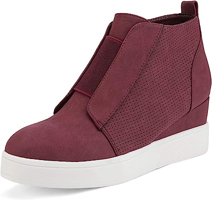 Photo 1 of DREAM PAIRS Women’s Platform Wedge Sneakers Ankle Booties