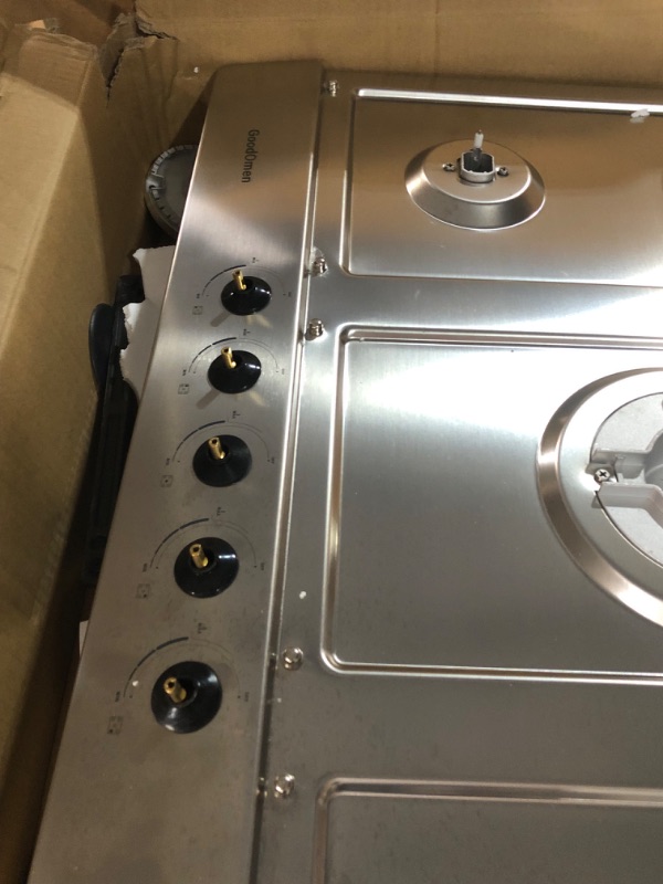 Photo 3 of ***** USED PARTS ONLY ******30 Inch Gas Cooktop with 5 Sealed Burners in Stainless Steel, Cast Iron Grates, LPG/NG Convertible and Easy to Clean 30 Inch Stainless Steel Gas Cooktop