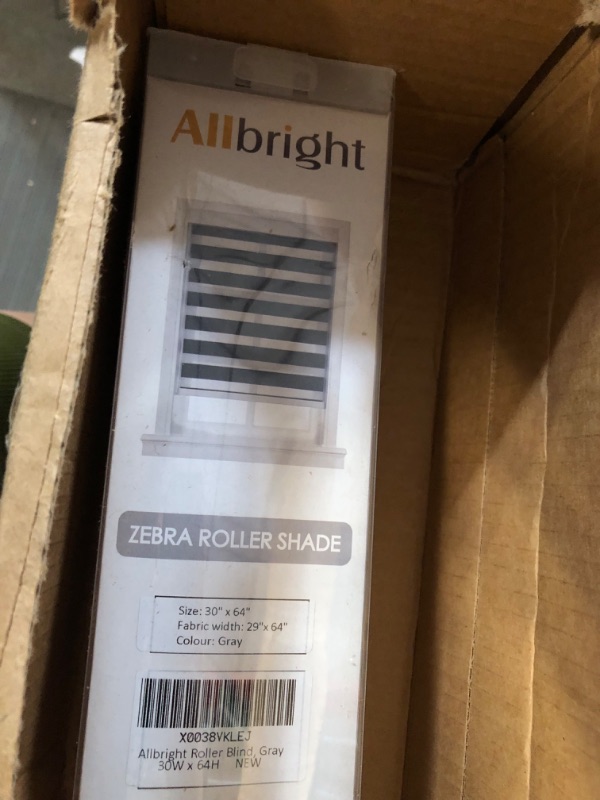 Photo 3 of ALLBRIGHT Blackout Striped Jacquard Roller Shades