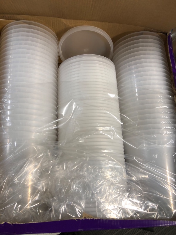 Photo 2 of [48 Sets -32 oz.] Plastic Deli Food Storage Containers with Airtight Lids - Soup Containers with Lids