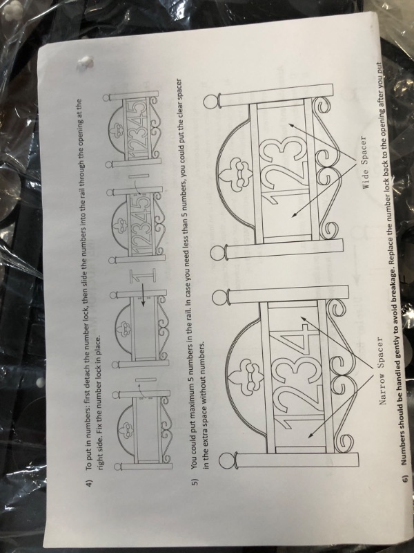 Photo 4 of DoinMaster Solar House Number Display Stakes (Double Stake Item)