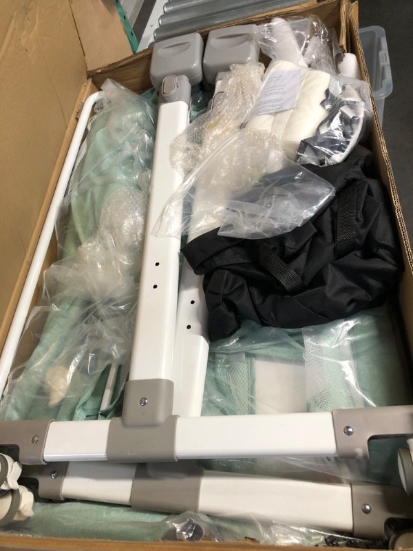Photo 1 of Creatart Smart Baby Bassinet Bedside Sleeper,Music Play,Automatic Cradle with Timing Function & 5-Speed,Portable Baby Bed Height Adjustable Crib