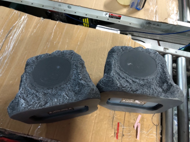 Photo 2 of Innovative Technology Outdoor Rock Speaker Pair