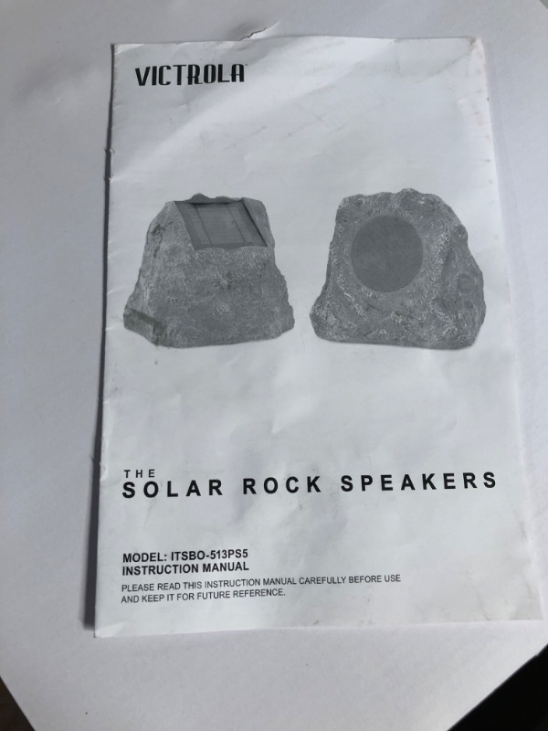 Photo 3 of Innovative Technology Outdoor Rock Speaker Pair