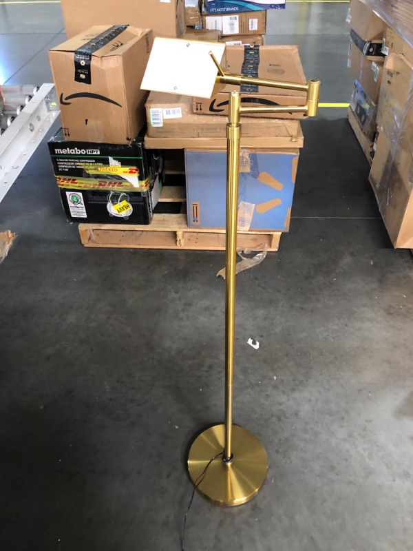 Photo 2 of ***UNTESTED*** O’Bright Dimmable LED Pharmacy Floor Lamp (Gold)