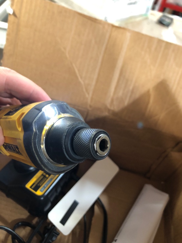 Photo 3 of (SEE NOTES) DEWALT 8V MAX Cordless Screwdriver Kit, Gyroscopic, Black Screwdriver Only