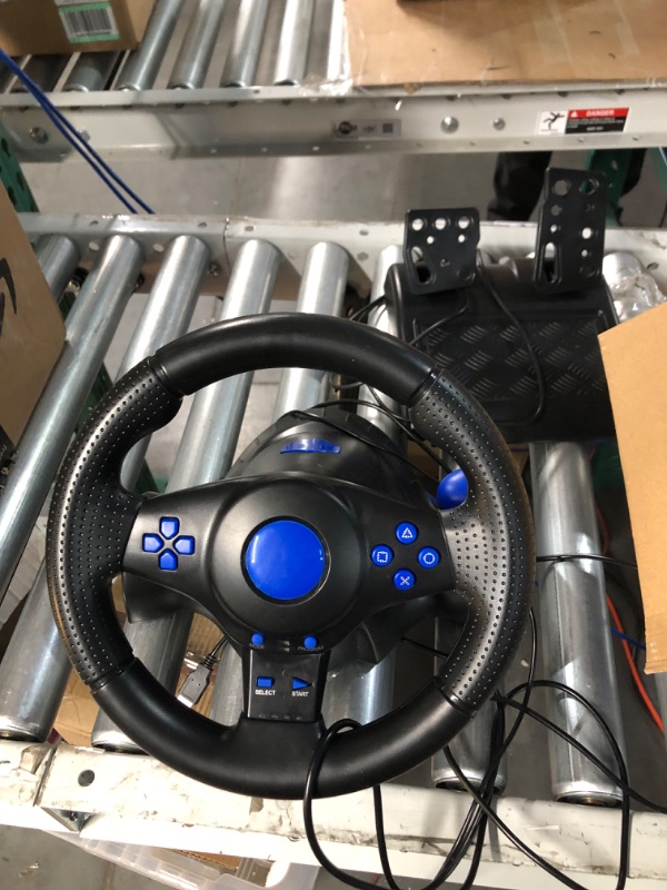 Photo 2 of Racing Steering Wheel with Pedals and Vibration for PS4/ PS3/ XBOX One