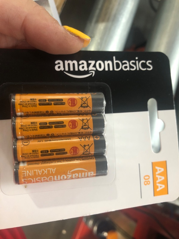 Photo 2 of Amazon Basics 8 Pack AAA High-Performance Alkaline Batteries, 10-Year Shelf Life, Easy to Open Value Pack,8 Count (Pack of 1)