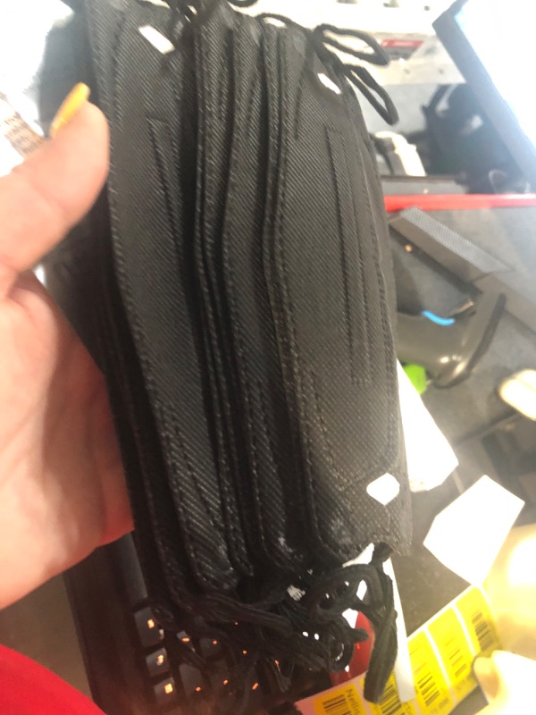 Photo 1 of akgk KN95 Face Mask 50 PCS, Breathable Protection Masks, 5-Ply KN95 Black Masks, Cup Dust Safety Masks