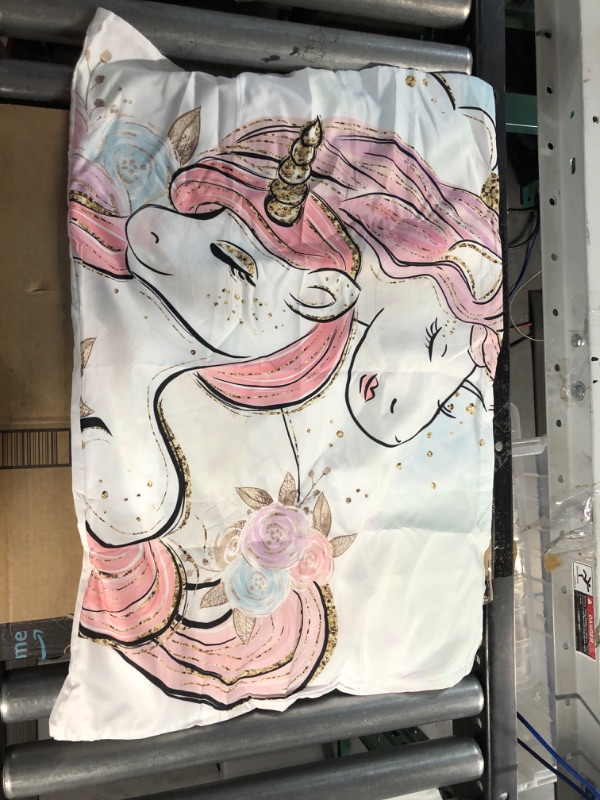 Photo 4 of [See Notes] HTgroce Twin Size Unicorn Comforter Bedding Set