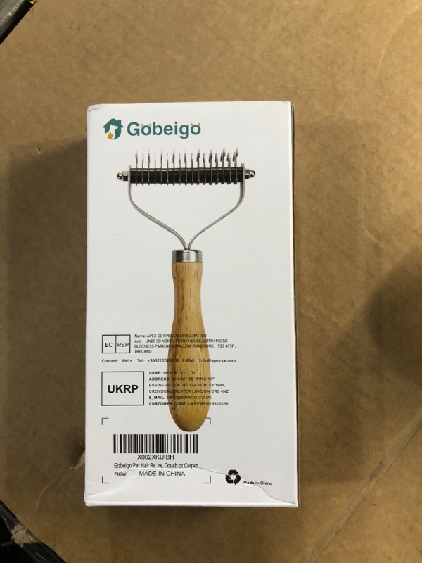 Photo 4 of [Brand New] Gobeigo Pet Grooming Brush, 2 Sided Undercoat Rake for Dogs & Cat - Dematting