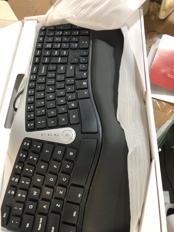 Photo 3 of Logitech K350 Wireless Wave Ergonomic Keyboard with Unifying Wireless Technology - Black