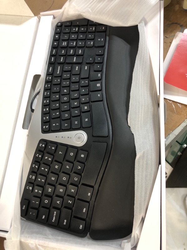 Photo 2 of Logitech K350 Wireless Wave Ergonomic Keyboard with Unifying Wireless Technology - Black