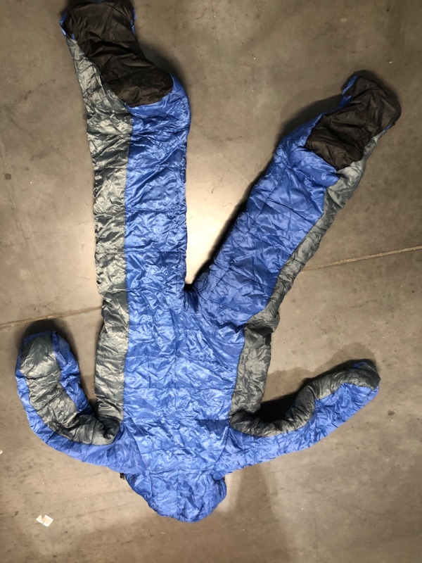 Photo 5 of {See Notes] Gaorui Mummy Sleeping Bag Humanoid Sleeping Bag- (Blue) Large