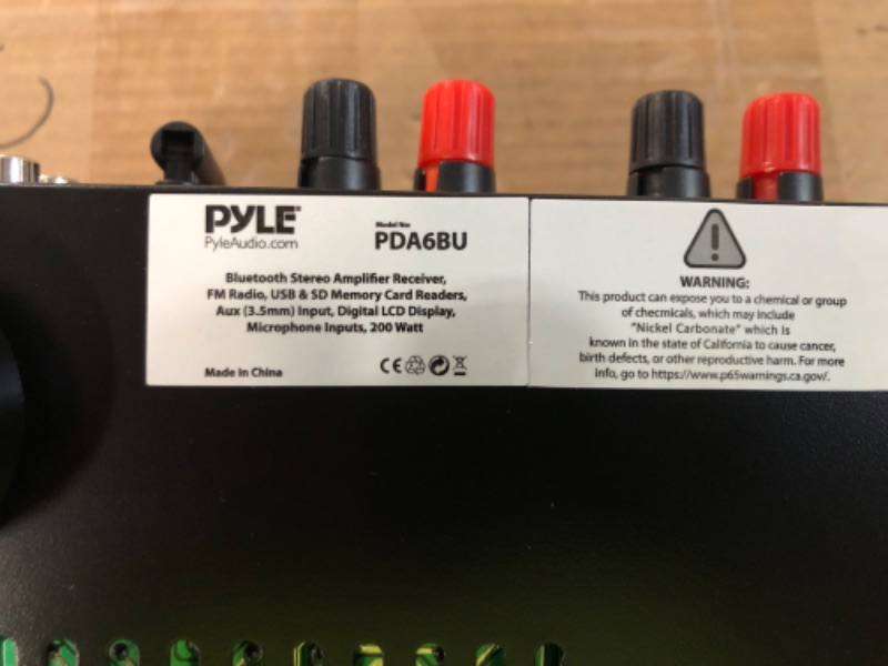 Photo 6 of [Working] Pyle PDA6BU.6 - Wireless Bluetooth Power Amplifier System - 200W Dual Channel 