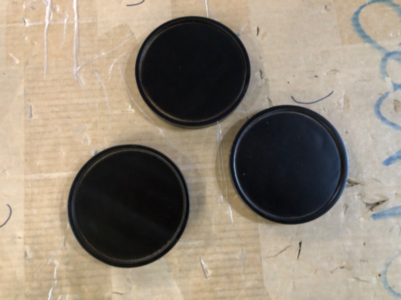 Photo 1 of [Brand New] Elma Home Set of 3 Glass Hurricane Candle Holders with Beech Wood Coasters
