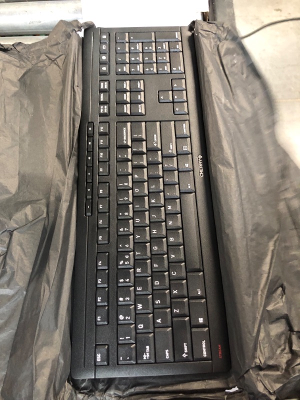 Photo 5 of Cherry Stream Desktop - Wireless Keyboard and Mouse Combo - US Layout - QWERTY Keyboard - Black