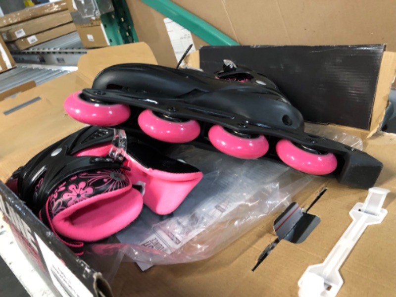 Photo 3 of *IN GREAT CONDITION* High Bounce Adjustable Inline Skate, Pink Large (1.5-4.5) - Big Kid