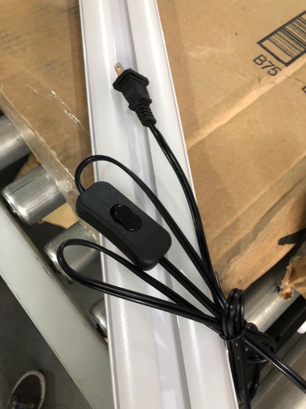 Photo 3 of 5000K LED Shop Light Linkable, 4FT, Black Ends