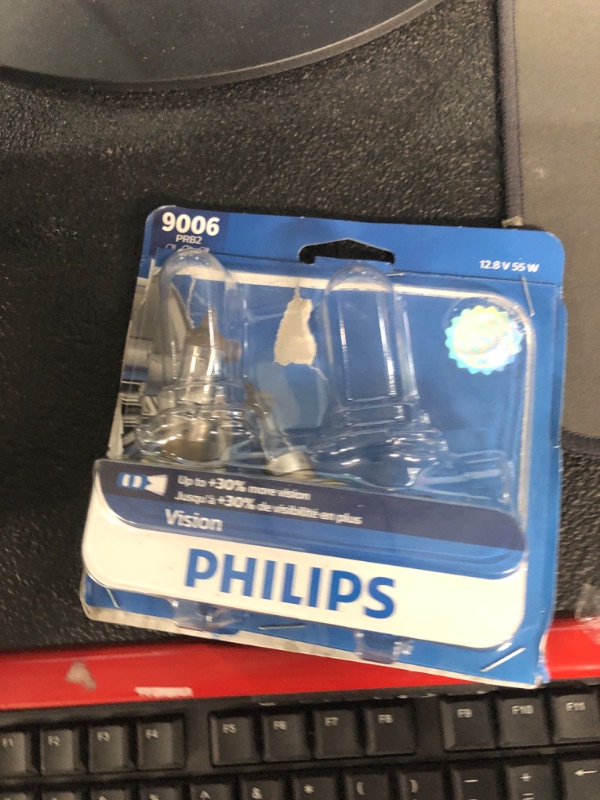 Photo 2 of Philips 9006 VisionPlus Upgrade Headlight Bulb with up to 60% More Vision, 2 Count (Pack of 1) VisionPlus: up to 60% More Vision