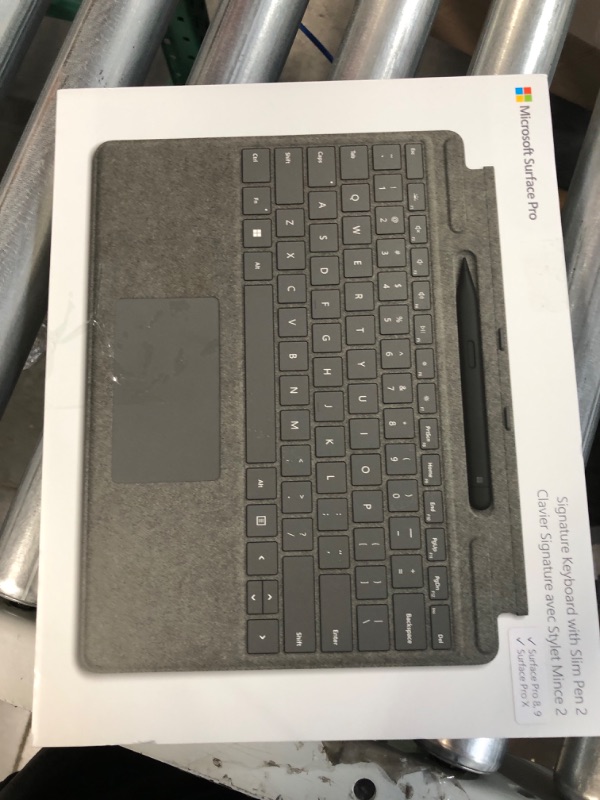 Photo 2 of Microsoft Surface Pro Signature Keyboard with Microsoft Surface Slim Pen 2 - Platinum