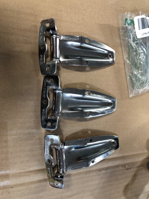 Photo 2 of (3) Chrome Smoker Hinge Walk in Refrigerator Cooler BBQ Pit Flush Trailer Parts bolt X3