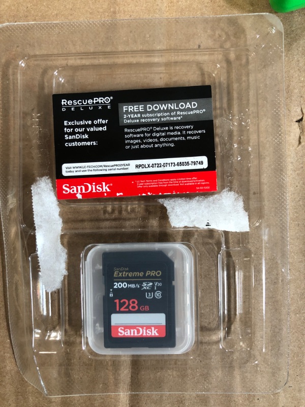 Photo 2 of SanDisk 128GB Extreme PRO SDXC UHS-I Memory Card 128GB Memory Card Only