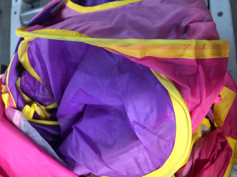 Photo 4 of [USED] Playz 5pc Children's Playhouse Popup Tents,  (Yellow, Pink, Purple)