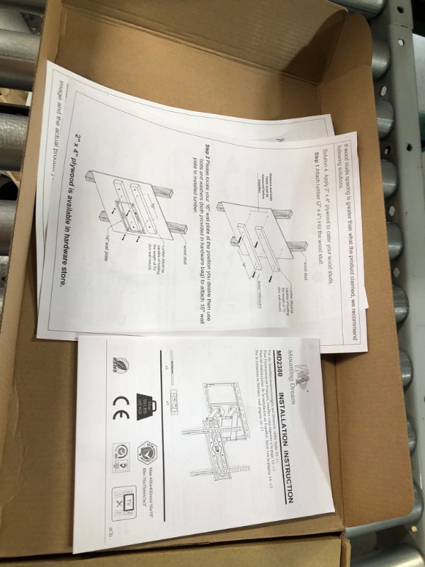 Photo 2 of Mounting Dream UL Listed TV Wall Mount for Most 32-55 inch TV, 