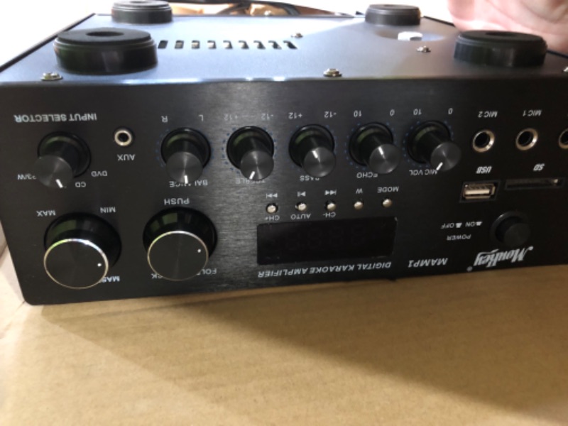 Photo 1 of Moukey Home Audio Amplifier Stereo Receivers with Bluetooth 5.0, 220W 2 Channel Power Amplifier Stereo System