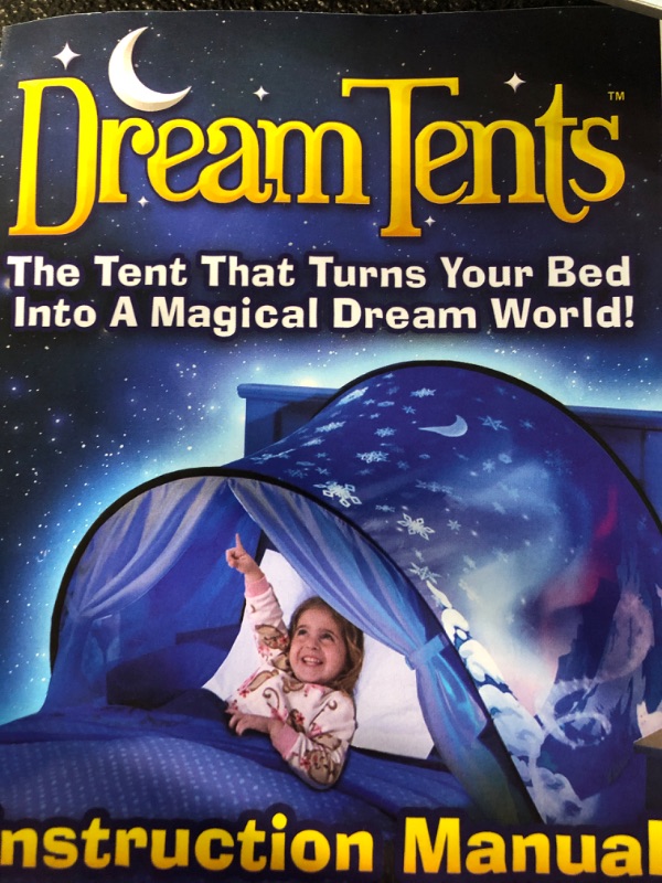 Photo 2 of Bed Tents Fantasy Fun Foldable Play Pop up Outdoor Indoor Dream Twin Size (Space)