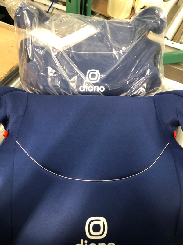 Photo 2 of Diono Solana, No Latch, Pack of 2 Backless Booster Car Seats, Lightweight, Machine Washable Covers, Cup Holders, Blue 2022