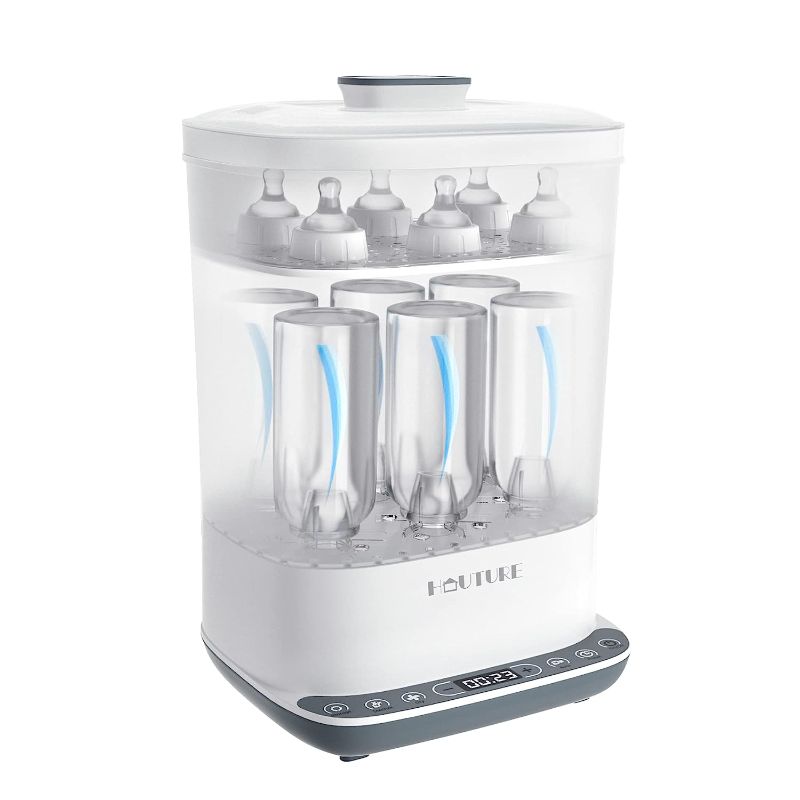 Photo 1 of Baby Bottle Sterilizer, 6-in-1 HAUTURE Bottle Sterilizer and Dryer, Electric Steam Bottle Sanitizer