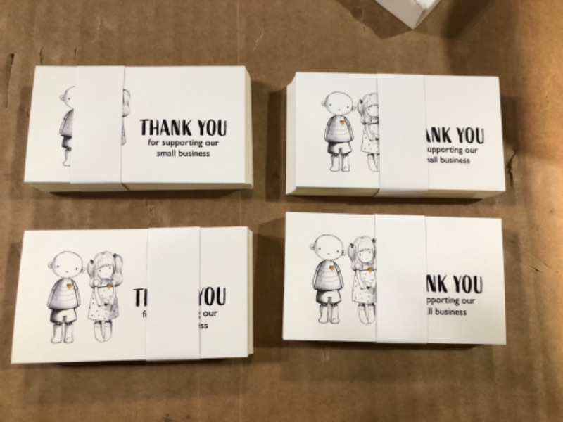 Photo 2 of Thank You For Supporting Our Small Business Cards, 100 pack, 2" x 3.5"