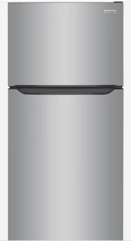 Photo 1 of **TESTED** SEE PICTURESFrigidaire Garage-Ready 20-cu ft Top-Freezer Refrigerator (Fingerprint Resistant Stainless Steel)
