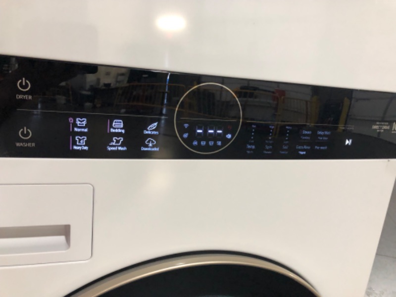 Photo 5 of **READ NOTES**  LG WashTower Stacked SMART Laundry Center 4.5 Cu.Ft. Front Load Washer & 7.4 Cu.Ft. Electric Dryer in White TESTED LIKE NEW