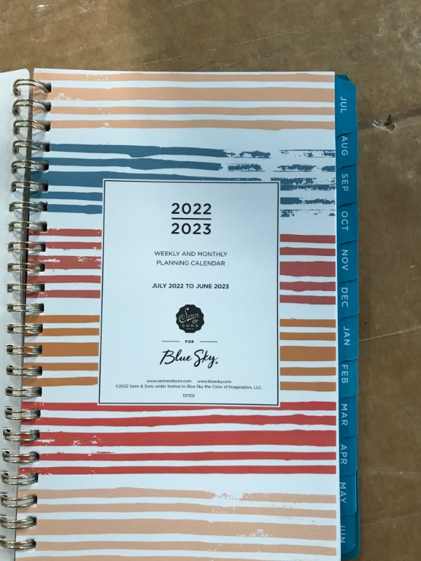 Photo 3 of [SEE NOTES} Blue Sky 2022-2023 Academic Year Weekly & Monthly Planner, 8.5" x 11"
