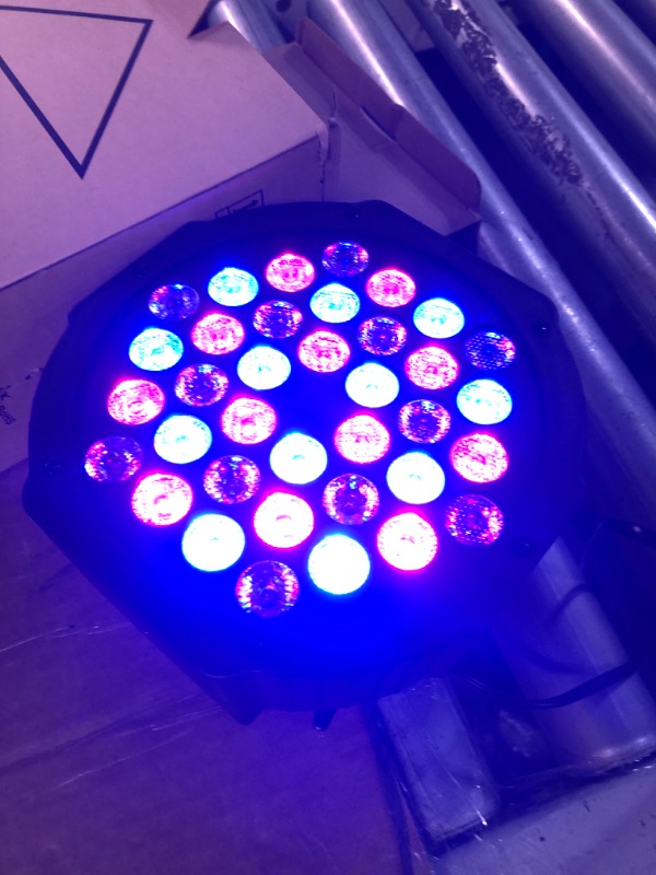 Photo 3 of U`King LED Par Light DJ Stage Light RGB 36 LED with Sound Activated Remote Control