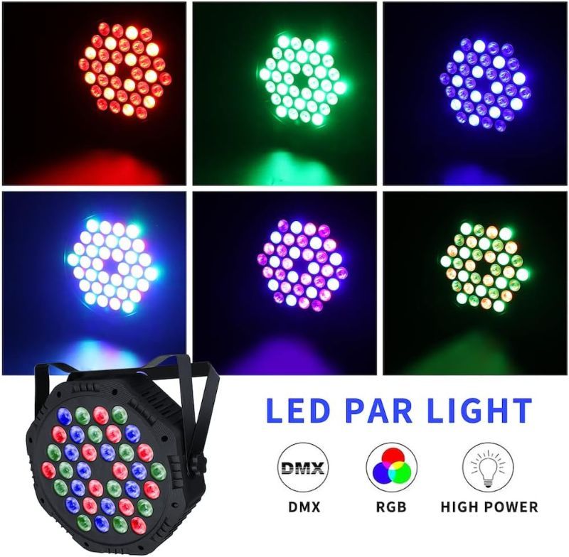 Photo 1 of U`King LED Par Light DJ Stage Light RGB 36 LED with Sound Activated Remote Control