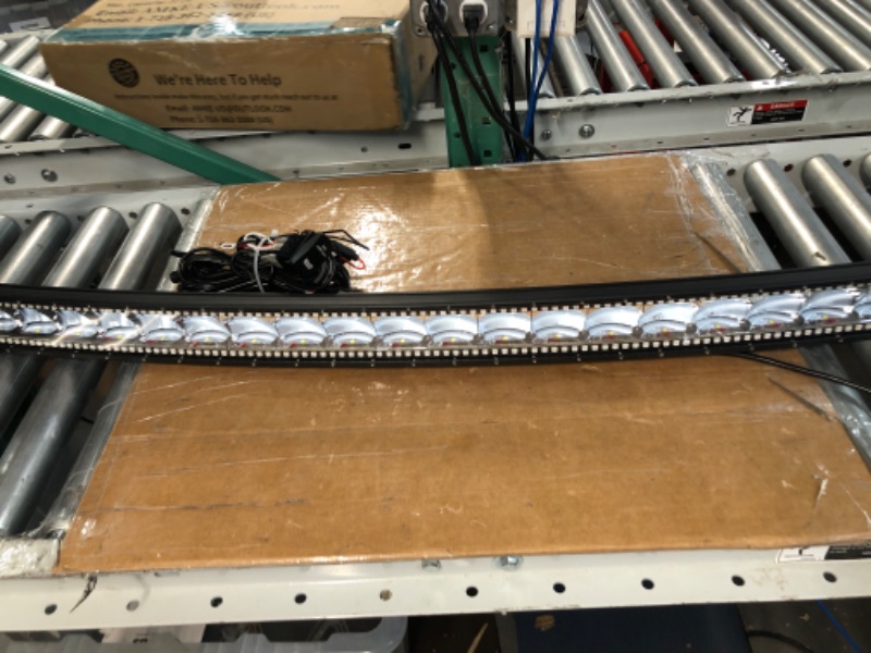 Photo 2 of Lpteso RGBW Curved LED Light Bar 52Inch 300W Flood Spot Combo Beam 2PCS with Rocker Switch Wiring