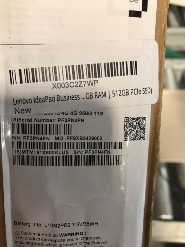 Photo 2 of Lenovo IdeaPad Business Laptop, 15.6" HD Touchscreen, 11th Gen Intel Core i3-1115G4 Processor, Intel UHD Graphics, Webcam, HDMI, Bluetooth 5.0, Windows 11 (20GB RAM | 512GB PCIe SSD) tESTED