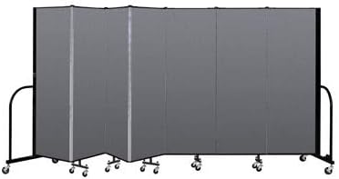 Photo 1 of * item incomplete * missing panels * hardware *
Lainly Rolling Room Divider Wall - Made in North America (6' L X 6' H, Gray) Partition Room Dividers, Temporary Wall, Office Divider, Privacy Screen,
