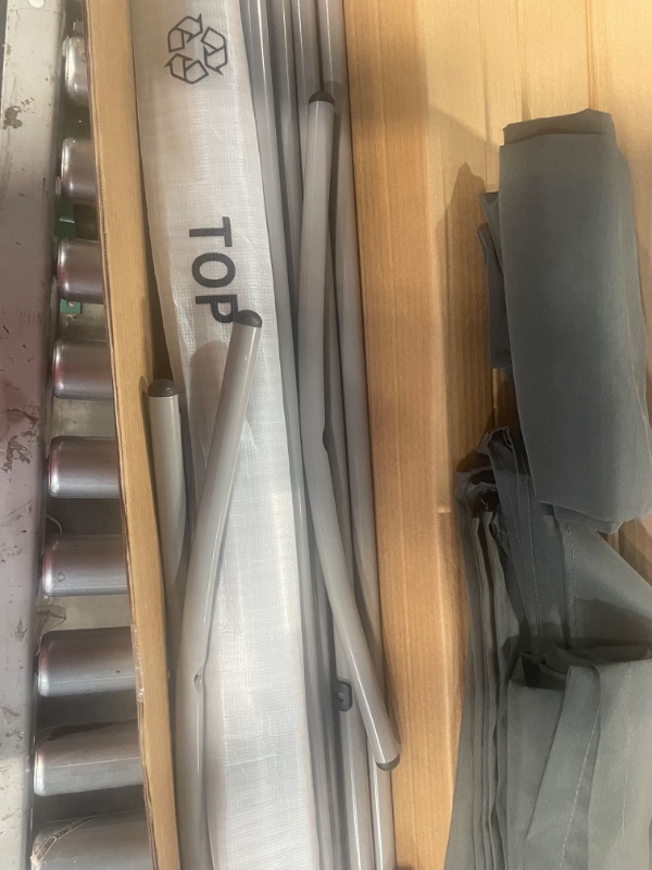 Photo 1 of * item incomplete * missing panels * hardware *
Lainly Rolling Room Divider Wall - Made in North America (6' L X 6' H, Gray) Partition Room Dividers, Temporary Wall, Office Divider, Privacy Screen,

