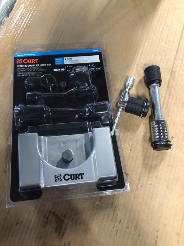Photo 2 of [READ NOTES]
CURT 23088 Trailer Lock Set for 2-Inch Receiver, 2 or 2-5/16-Inch Coupler