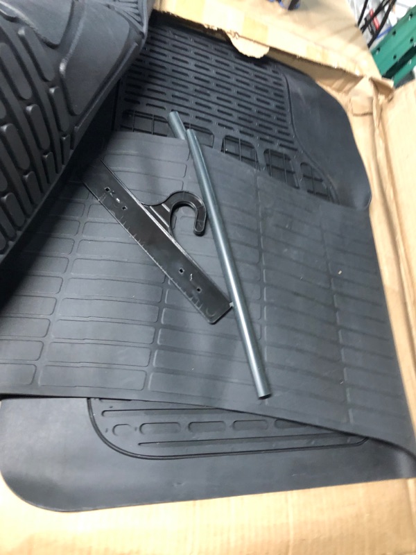 Photo 1 of BDK MotorTrend Universal Fit Heavy Duty Floor Liner - PVC Rubber (Black)
