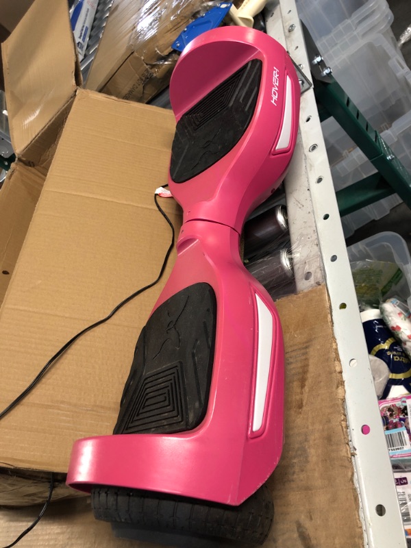 Photo 2 of (READ NOTES/ PARTS ONLY) Hover-1 Drive Electric Hoverboard | 7MPH Top Speed, 3 Mile Range, Long Lasting Lithium-Ion Battery, 6HR Full-Charge, Path Illuminating LED Lights Pink