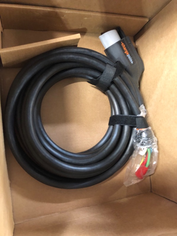 Photo 1 of ChargePoint Home Flex Electric Vehicle (EV) Charger, 16 to 50 Amp, 240V, Level 2 WiFi Enabled EVSE, UL Listed, ENERGY STAR, NEMA 14-50 Plug or Hardwired, Indoor / Outdoor, 23-foot cable , Black