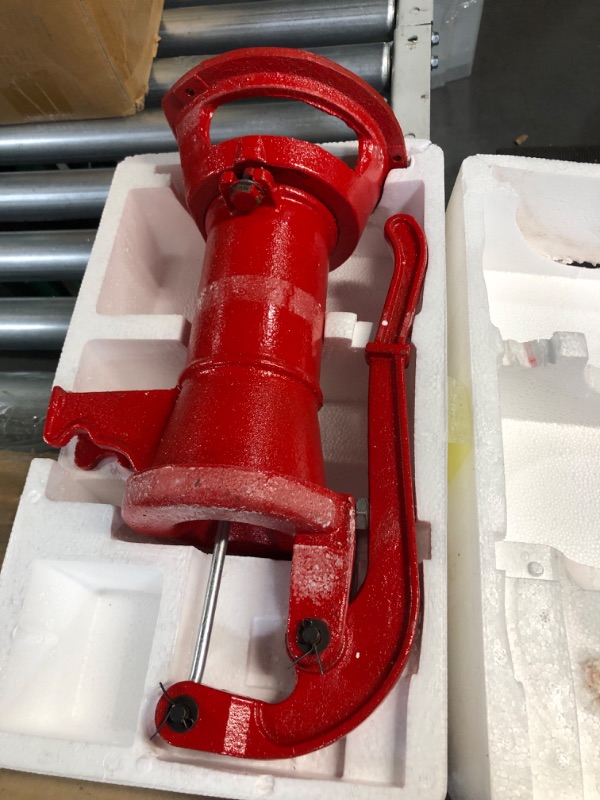 Photo 1 of Youwise Red Cast Iron Pitcher Pump 25 ft Lift, Retro Hand Water Pump, Manual Water Suction Pump for Home, Yard, Garden, Farm, Pond