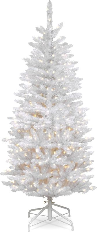 Photo 1 of ***DAMAGED - SEE NOTES***
National Tree Company Artificial Pre-Lit Slim Christmas Tree, White, 3 Ft
